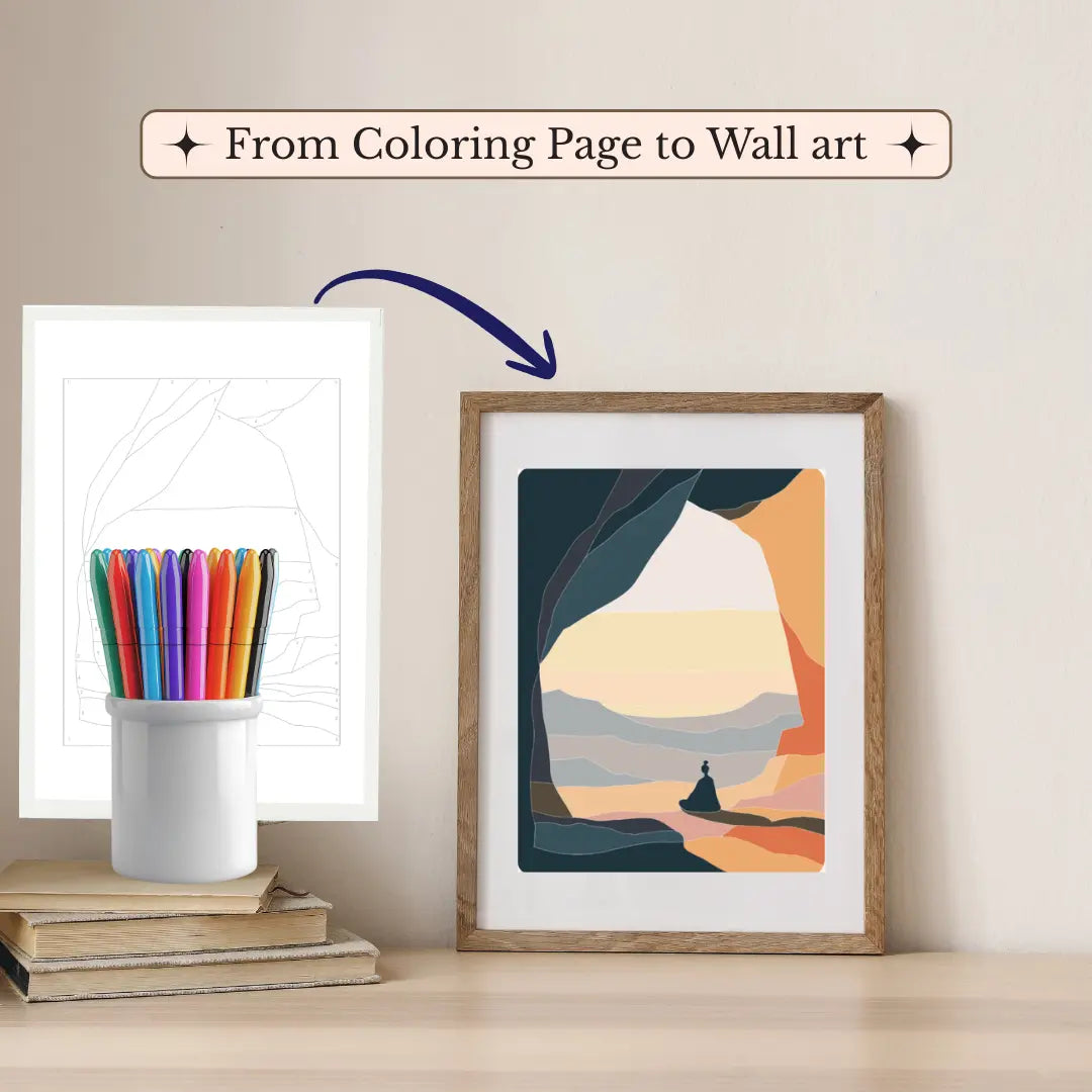 The Keeper – Color by Number Printable Wall Art