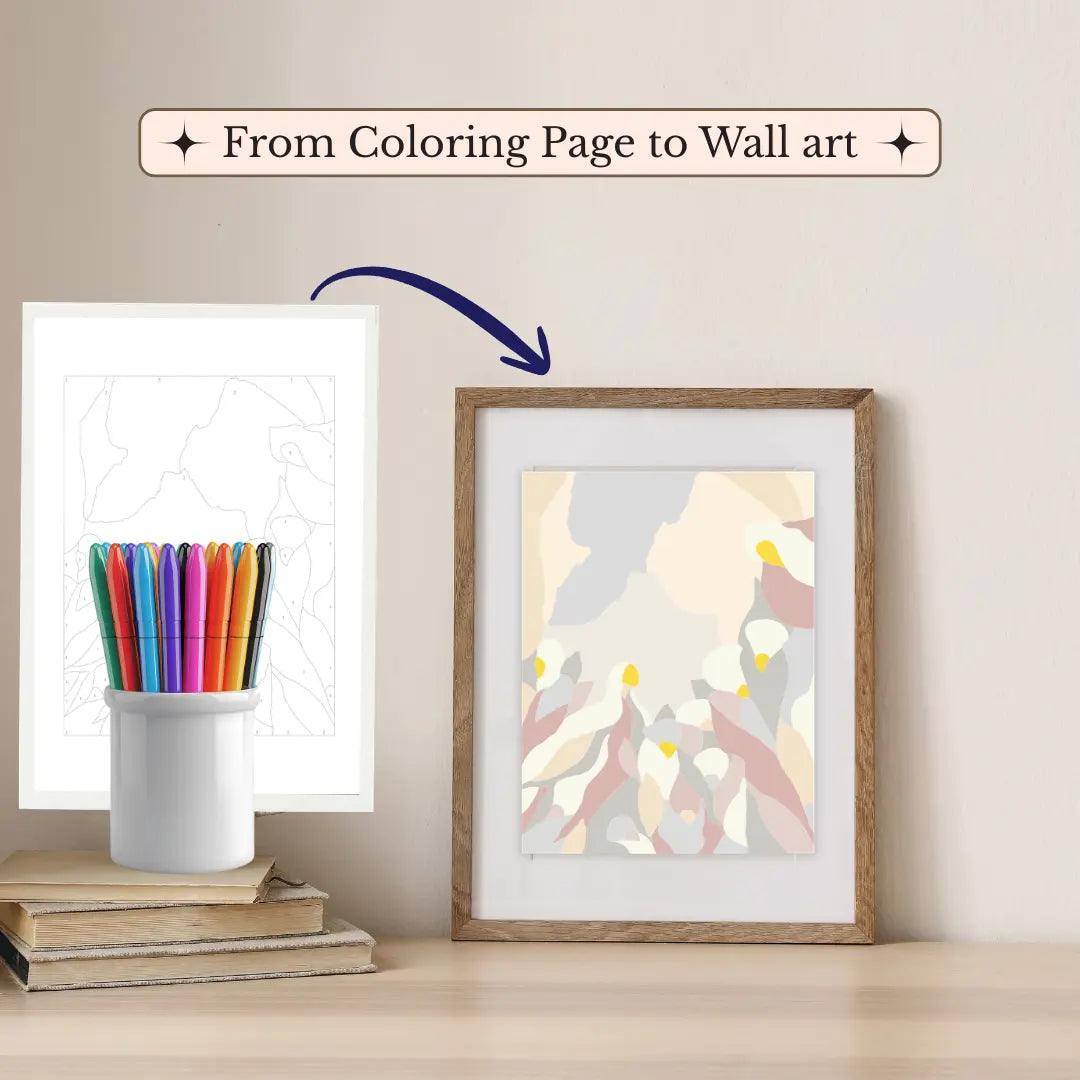 The Fae – Color by Number Printable Wall Art