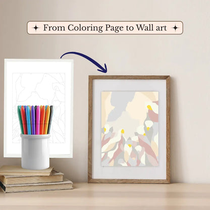 The Fae – Color by Number Printable Wall Art