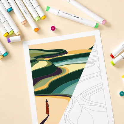 The Guide – Color by Number Printable Wall Art