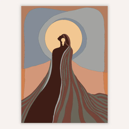 The Priestess – Color by Number Printable Wall Art